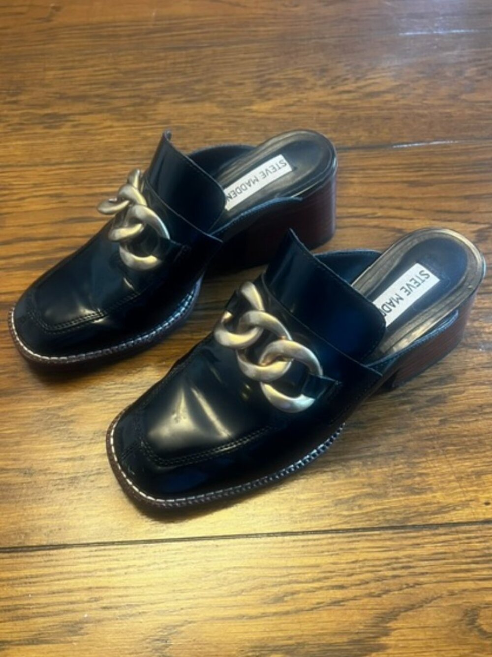 Women's Steve Madden Lorie Clog Shoe, Size 6, Black, 2" heel, Ex Cond! I ivendor